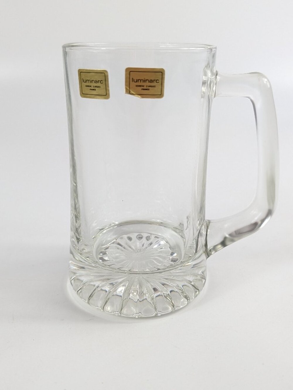 Vintage Luminarc Clear Glass Beer Mug